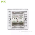 Prises RJ11 TEL et RJ45 LAN